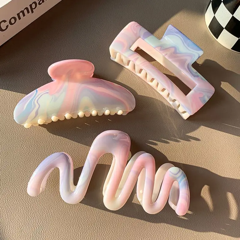 Iridescent Mermaid Hair Claw Large Acrylic Shark Clip for Women Volume Hair Bun Updo Hair Accessory Gift
Iridescent Mermaid Hair Claw Large Acrylic Shark Clip for Women Volume Hair Bun Updo Hair Accessory Gift