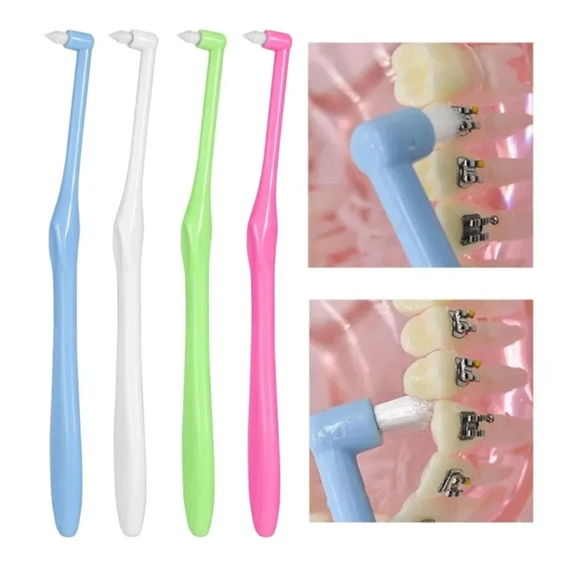 Ортодонтическая межзубная зубная щетка — мягкая щетка для чистки зазоров с щетиной, похожая на нить для ношения брекетов, одна упаковка
Ортодонтическая межзубная зубная щетка — мягкая щетка для чистки зазоров с щетиной, похожая на нить для ношения брекетов, одна упаковка