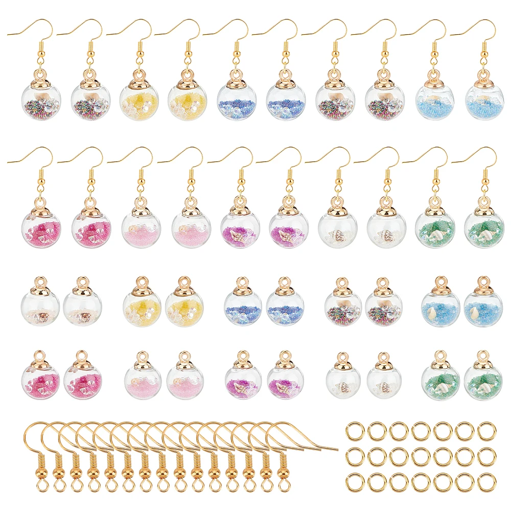Ocean Theme Pendant Earrings DIY Making Kit Including Transparent Glass Globe Pendants
Ocean Theme Pendant Earrings DIY Making Kit Including Transparent Glass Globe Pendants