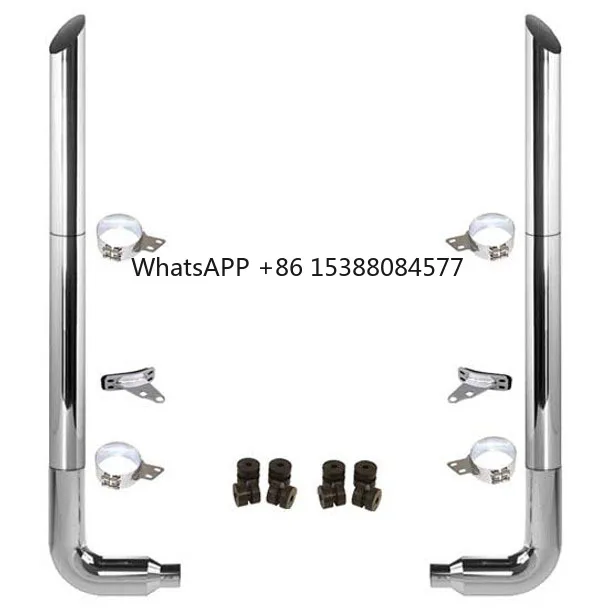 Factory OEM 7-5'' 120 Inch Long Drop Elbows Stainless Steel Exhaust Kit Miter Stacks for Kenworth Peterbilt
Factory OEM 7-5'' 120 Inch Long Drop Elbows Stainless Steel Exhaust Kit Miter Stacks for Kenworth Peterbilt