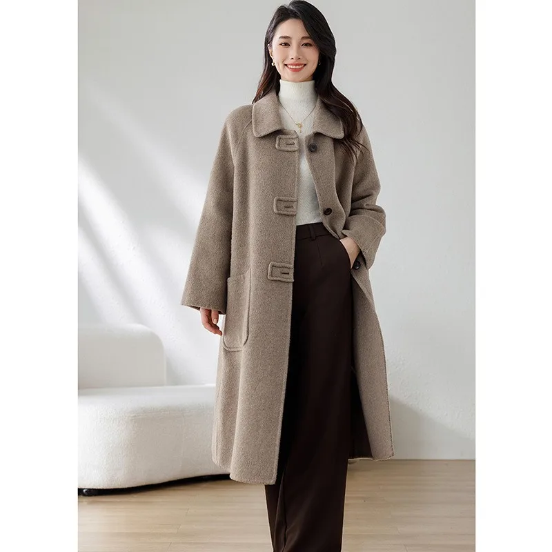 Winter New Outerwear 2025 double-sided wool coat for women retro woolen coat for women alpaca woolen coat for women
Winter New Outerwear 2025 double-sided wool coat for women retro woolen coat for women alpaca woolen coat for women