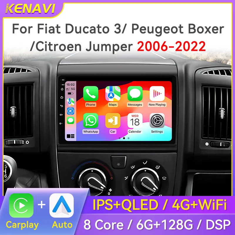 Android Car Stereo Radio Multimedia Video Player For Fiat Ducato Peugeot Boxer Citroen Jumper 2 2006-2022 GPS Carplay Head Unit
Android Car Stereo Radio Multimedia Video Player For Fiat Ducato Peugeot Boxer Citroen Jumper 2 2006-2022 GPS Carplay Head Unit