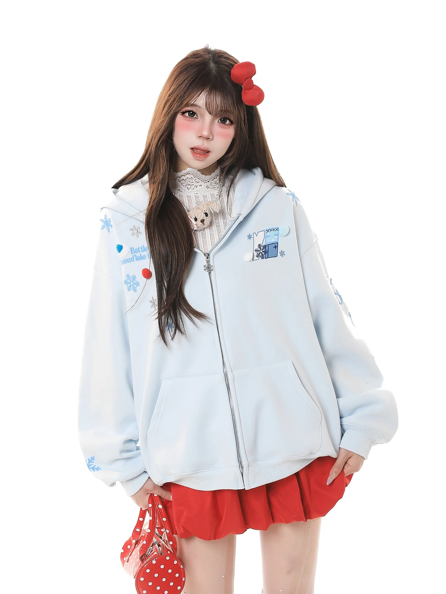 Корейский повседневный кардиган с капюшоном и вышивкой снежинок, женский, весенне-осенний, свободный, шикарный, универсальный, Fce Jaet
Корейский повседневный кардиган с капюшоном и вышивкой снежинок, женский, весенне-осенний, свободный, шикарный, универсальный, Fce Jaet