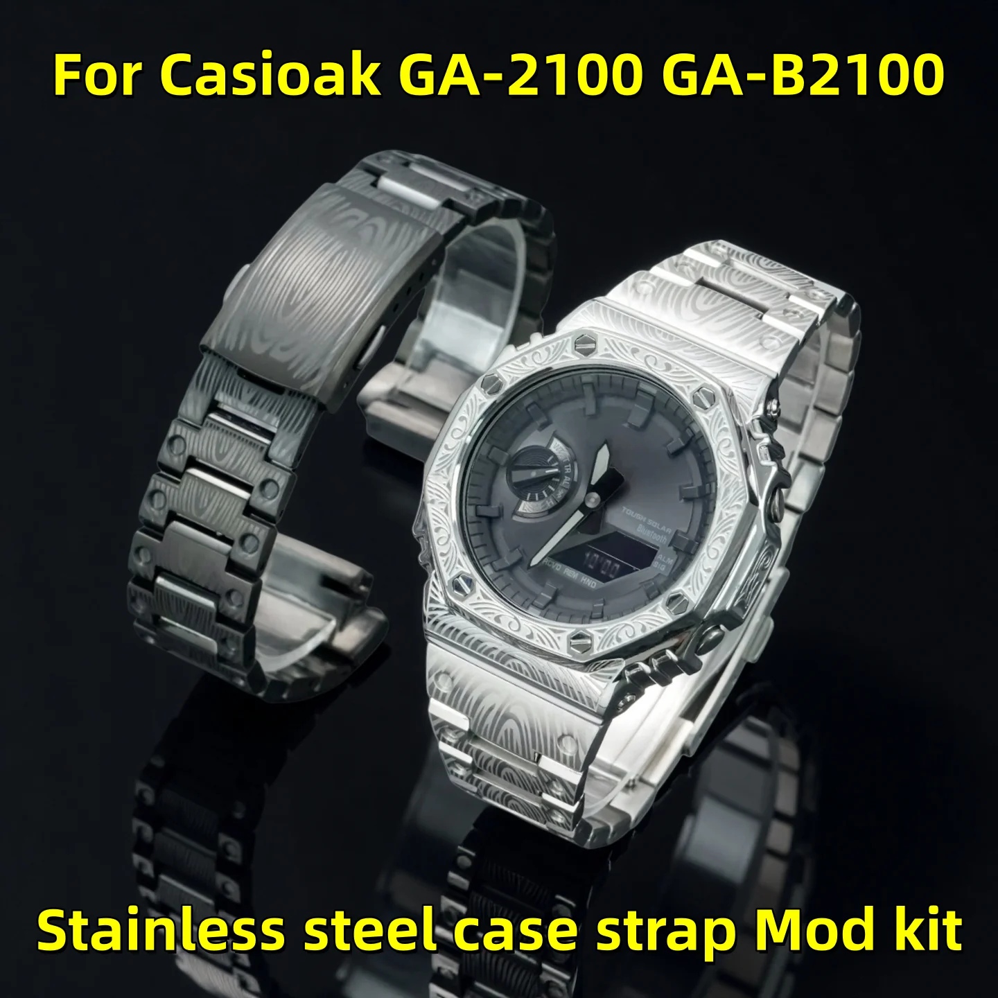 GA2100 Retro Carving Mod Kit For Casio G-SHOCK GA-2100 GA-2110 GA-B2100 Stainless steel Case strap metal Replacement Accessories
GA2100 Retro Carving Mod Kit For Casio G-SHOCK GA-2100 GA-2110 GA-B2100 Stainless steel Case strap metal Replacement Accessories