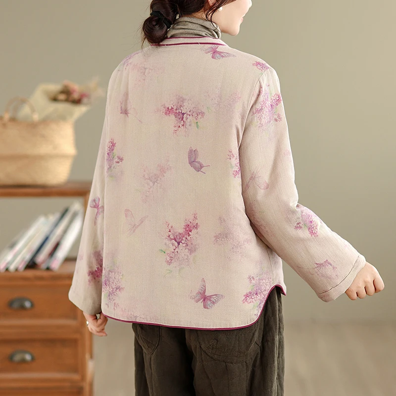 Winter New Retro Chinese Sle Cotton Jaet National Sle Button Women's Warm All-Match Outerwear Small Cotton Coat Warm
Winter New Retro Chinese Sle Cotton Jaet National Sle Button Women's Warm All-Match Outerwear Small Cotton Coat Warm