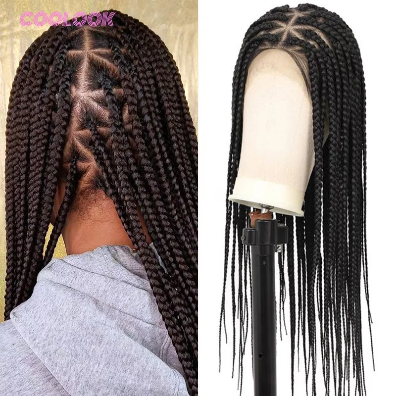 Box Braid Wig Synthetic Lace Braided Wigs Triangle Cornrow Braids Lace Front Braiding Hair Lace Wigs Braid Wig For Black Women
Box Braid Wig Synthetic Lace Braided Wigs Triangle Cornrow Braids Lace Front Braiding Hair Lace Wigs Braid Wig For Black Women