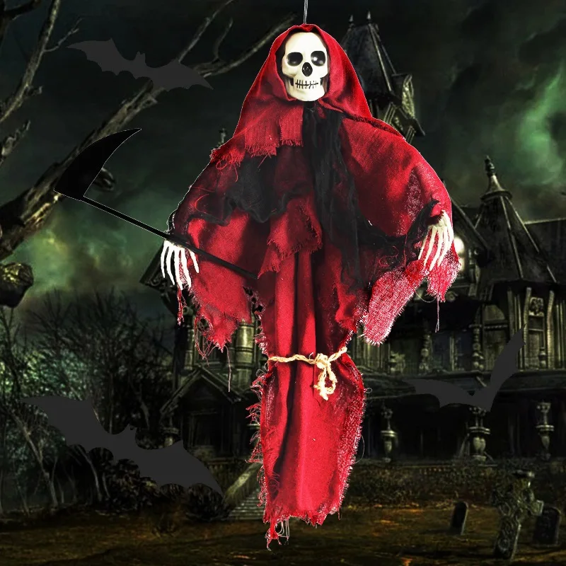 2024 Halloween Hanging Grim Reapers Decorations Haunted House Props Outdoor Indoor Home Decor Skeleton Spooky Ghost Ornaments
2024 Halloween Hanging Grim Reapers Decorations Haunted House Props Outdoor Indoor Home Decor Skeleton Spooky Ghost Ornaments