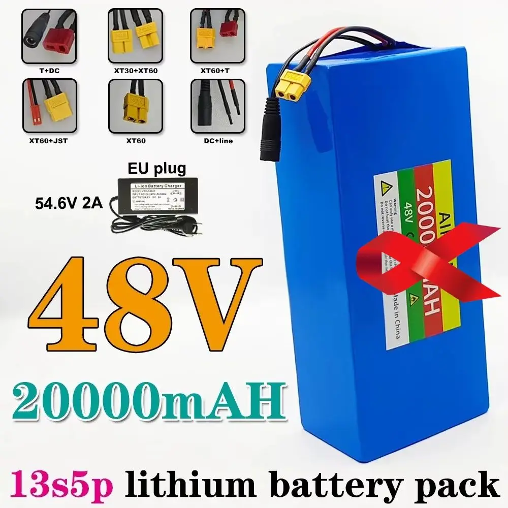 For 500-1000W electrical machinery 48V 20Ah 18650 Lithium 13S5P Battery Pack Built-in Intelligent BMS
For 500-1000W electrical machinery 48V 20Ah 18650 Lithium 13S5P Battery Pack Built-in Intelligent BMS