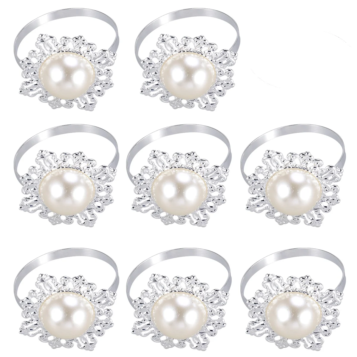 12 Pcs Napkin Ring Elegant Faux Pearl Design for Wedding Party Table Decor Serviette Buckle Rings Simple Beige Color 
12 Pcs Napkin Ring Elegant Faux Pearl Design for Wedding Party Table Decor Serviette Buckle Rings Simple Beige Color
