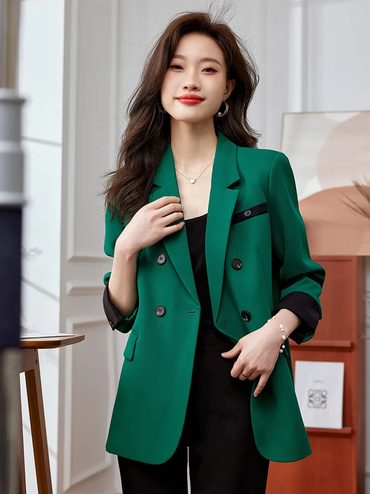 Women Blazer Office Ladies Elegant Outwear Long Sleeve Work Wear Female Suit Jackets Autumn Fashion Korean Loose 2024 New Coats
Women Blazer Office Ladies Elegant Outwear Long Sleeve Work Wear Female Suit Jackets Autumn Fashion Korean Loose 2024 New Coats