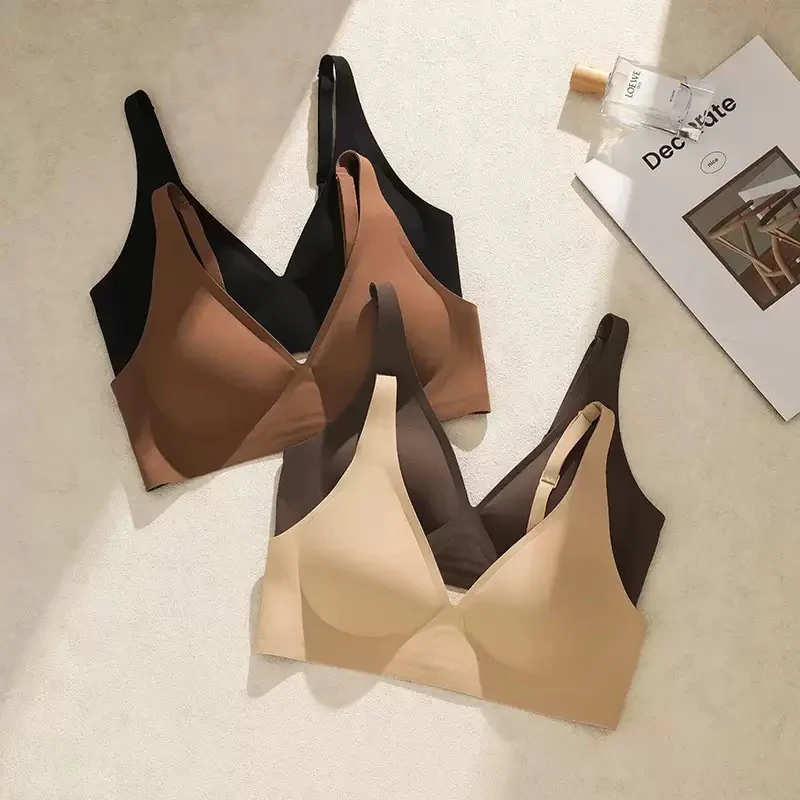 Women's Deep V Jelly Strip Bra Thin Seamless Push-Up Anti-Sagging Breathable Comfortable Underwear
Women's Deep V Jelly Strip Bra Thin Seamless Push-Up Anti-Sagging Breathable Comfortable Underwear