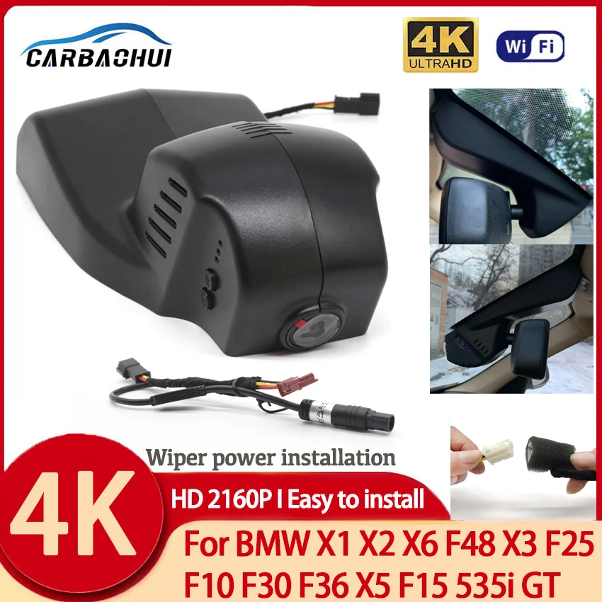 Plug and play UHD 4K 2160P WiFi APP Dual Car DVR Dash Cam Camera For BMW X1 X2 X6 F48 X3 F25 F10 F30 F36 X5 F15 535i GT Dashcam
Plug and play UHD 4K 2160P WiFi APP Dual Car DVR Dash Cam Camera For BMW X1 X2 X6 F48 X3 F25 F10 F30 F36 X5 F15 535i GT Dashcam