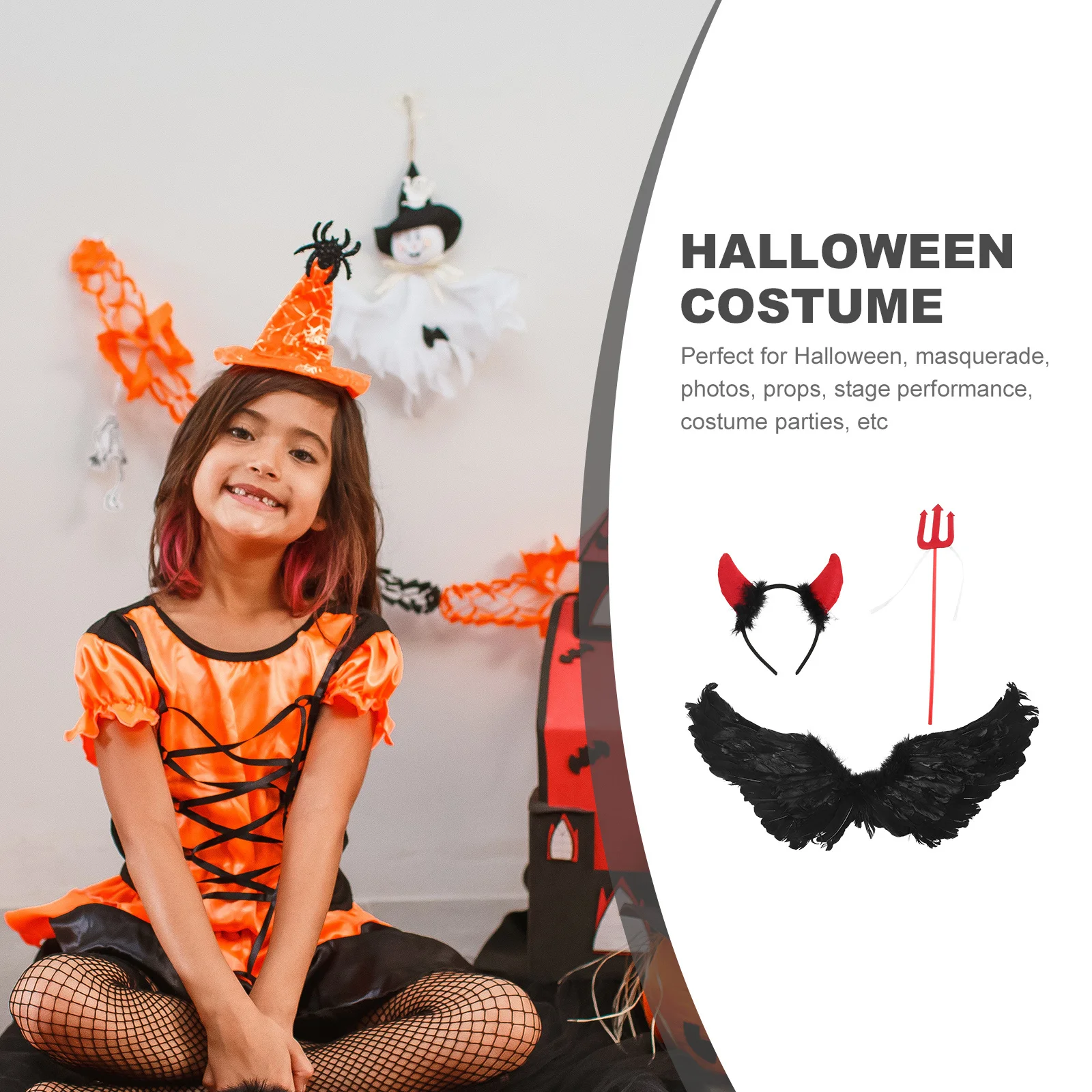 1Set Halloween Black Children Back Decoration Horn Headband Fork Costume Props for Kids Halloween Party
1Set Halloween Black Children Back Decoration Horn Headband Fork Costume Props for Kids Halloween Party