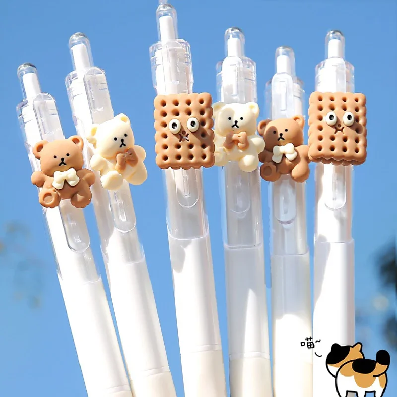 6 шт./лот стираемая гелевая ручка для печенья, милая ручка с черными чернилами 0,5 мм, школьные и офисные принадлежности, канцелярские принадлежности, подарочные гелевые ручки
6 шт./лот стираемая гелевая ручка для печенья, милая ручка с черными чернилами 0,5 мм, школьные и офисные принадлежности, канцелярские принадлежности, подарочные гелевые ручки