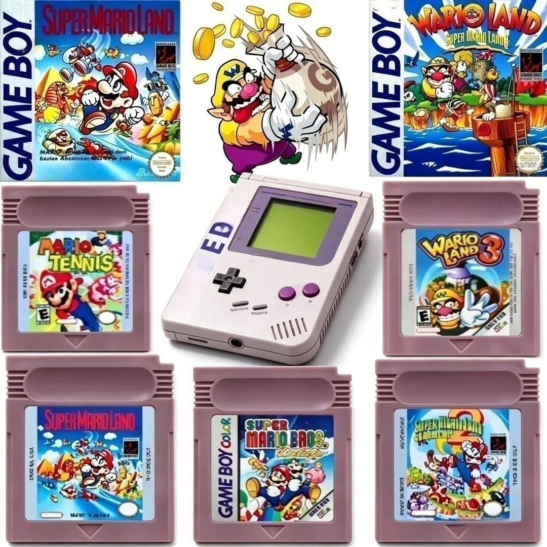 -New GBC 16 Bit Game Video Game Cartridge Console16 Bit Game Card Wario Land Donkey Kong Wario Land 2 Yoshi for GBC/GBA Mario
-New GBC 16 Bit Game Video Game Cartridge Console16 Bit Game Card Wario Land Donkey Kong Wario Land 2 Yoshi for GBC/GBA Mario