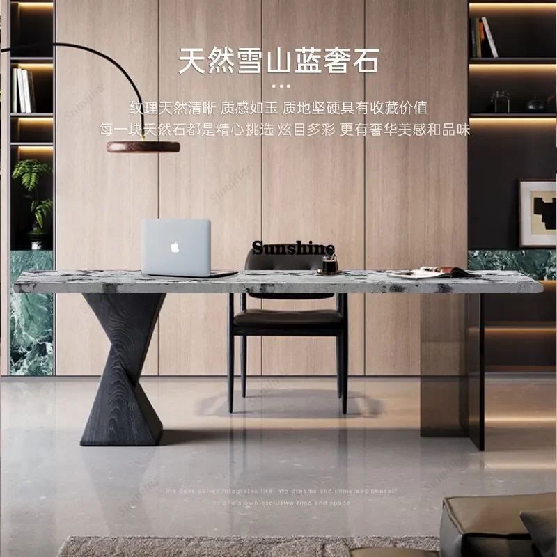 YItalian minimalist natural, household, high-end rectangular marble desk and chair
YItalian minimalist natural, household, high-end rectangular marble desk and chair