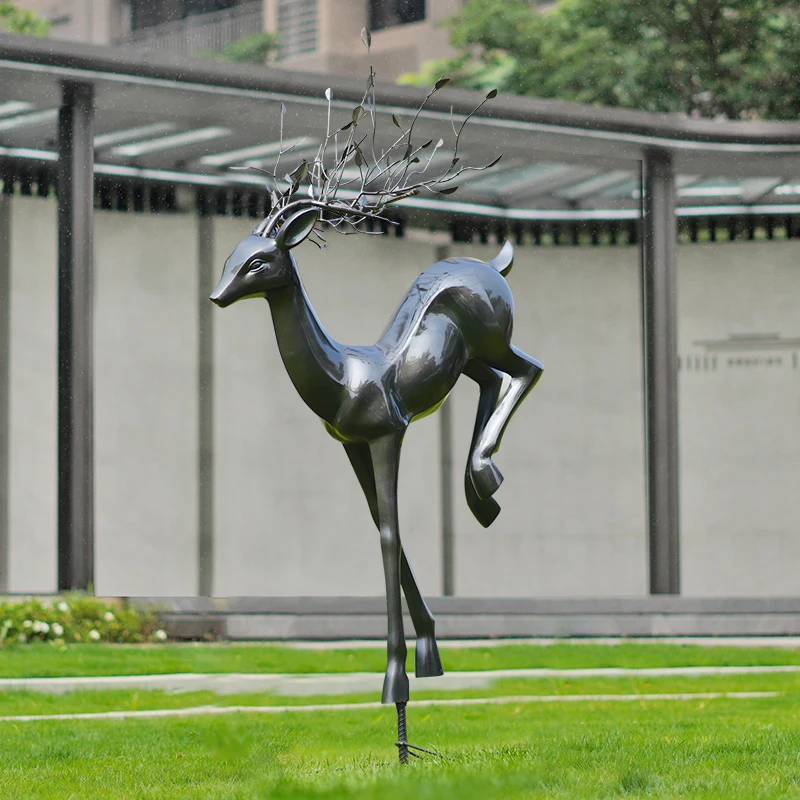 Outdoor abstract deer fiberglass sculpture garden landscape decoration lawn community landscaping
Outdoor abstract deer fiberglass sculpture garden landscape decoration lawn community landscaping