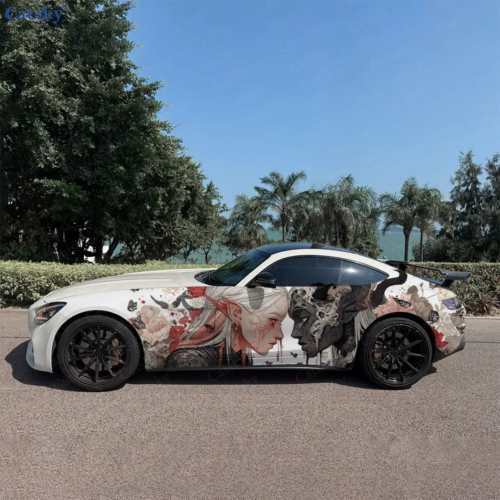 2pcs angel and demon Car Side Wraps, Self-Adhesive PVC Waterproof & Scratch-Resistant Stickers, Car Accessory Gift
2pcs angel and demon Car Side Wraps, Self-Adhesive PVC Waterproof & Scratch-Resistant Stickers, Car Accessory Gift