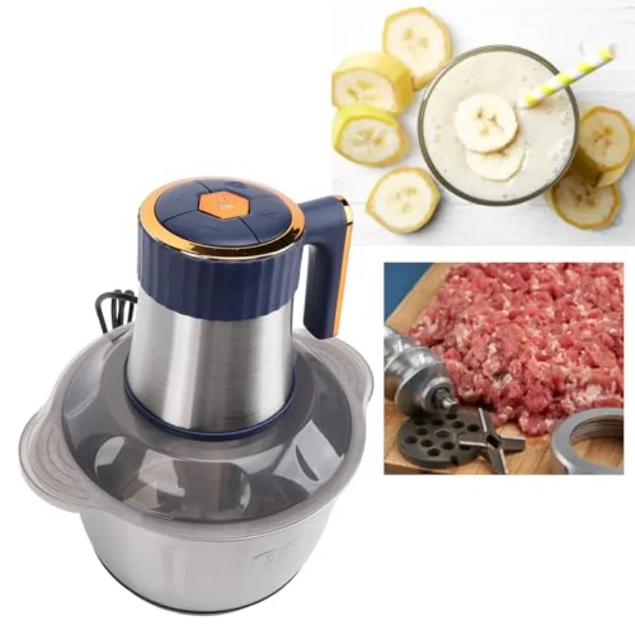 Electric Meat Grinder 500W for Kitchen Use Stainless Steel Bowl Silver High-Power Motor for Vegetables and Nuts
Electric Meat Grinder 500W for Kitchen Use Stainless Steel Bowl Silver High-Power Motor for Vegetables and Nuts
