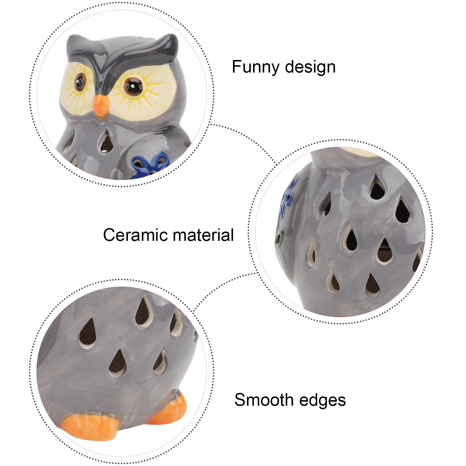 1pc Solar Owl Lamp Ceramic Cat LED Garden Landscape Light Outdoor Decoration Night Lamp Waterproof Design Vintage Style 
1pc Solar Owl Lamp Ceramic Cat LED Garden Landscape Light Outdoor Decoration Night Lamp Waterproof Design Vintage Style