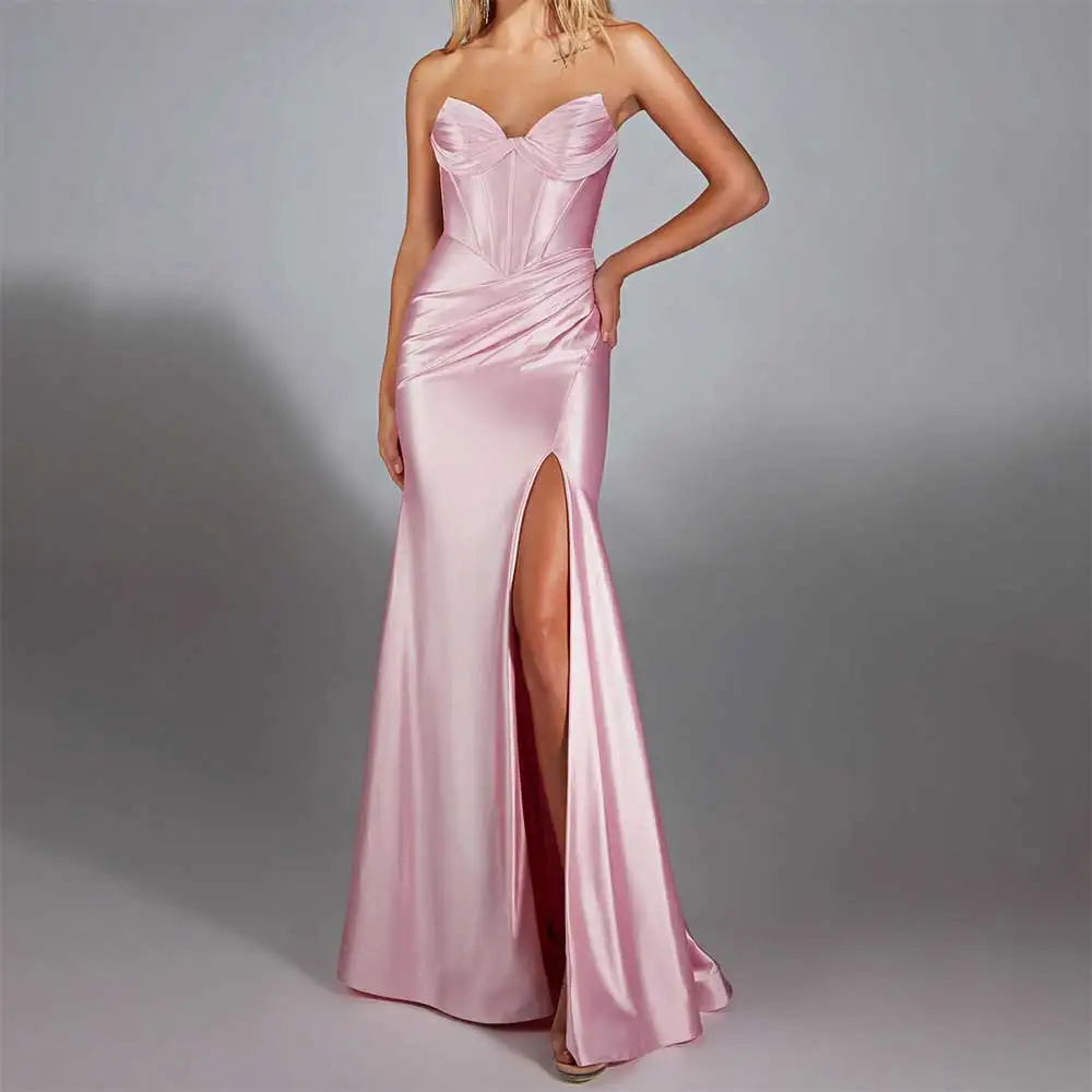 2025 Elegant Evening Dress V-Neck Mermaid Prom Party Gown Ruffled Backless Formal Wedding Guest Dress Sexy Women's Evening Gowns
2025 Elegant Evening Dress V-Neck Mermaid Prom Party Gown Ruffled Backless Formal Wedding Guest Dress Sexy Women's Evening Gowns