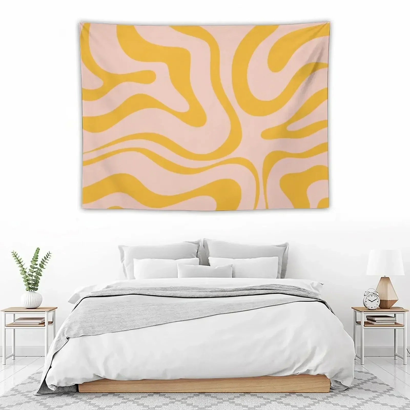 Liquid Swirl Modern Abstract Pattern in Pale Blush Pink and Mustard Orange Tapestry Home Decorating Room Decorations Tapestry
Liquid Swirl Modern Abstract Pattern in Pale Blush Pink and Mustard Orange Tapestry Home Decorating Room Decorations Tapestry