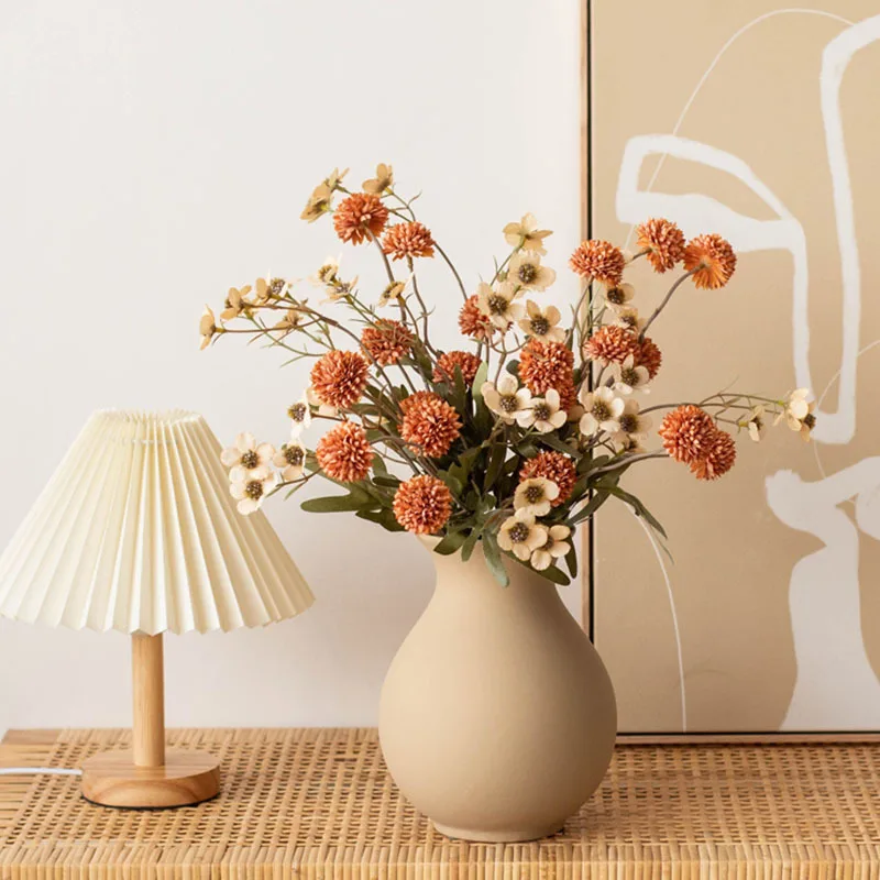 HYS ceramic vase with peony rose special vase multi-head advanced sense living room bedroom big belly vase
HYS ceramic vase with peony rose special vase multi-head advanced sense living room bedroom big belly vase