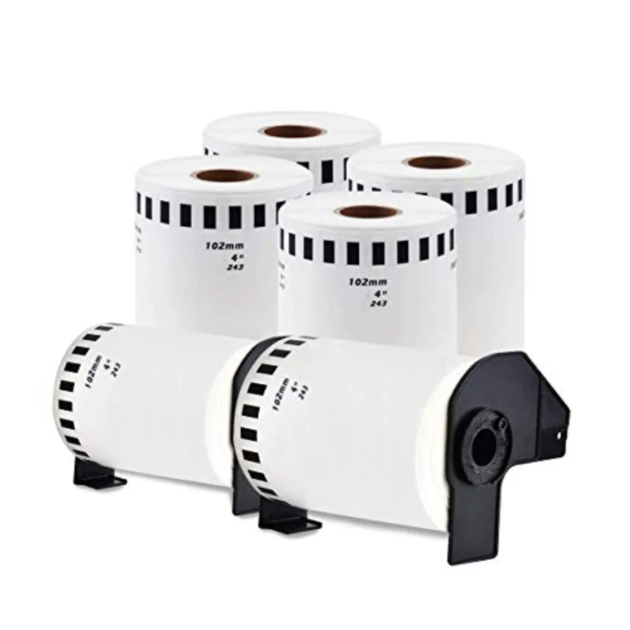 Compatible DK-2243 Continuous Paper Labels 4 Inch x 100 Feet Compatible for Brother QL Label Printers - 6 Rolls + 2 Refillable
Compatible DK-2243 Continuous Paper Labels 4 Inch x 100 Feet Compatible for Brother QL Label Printers - 6 Rolls + 2 Refillable
