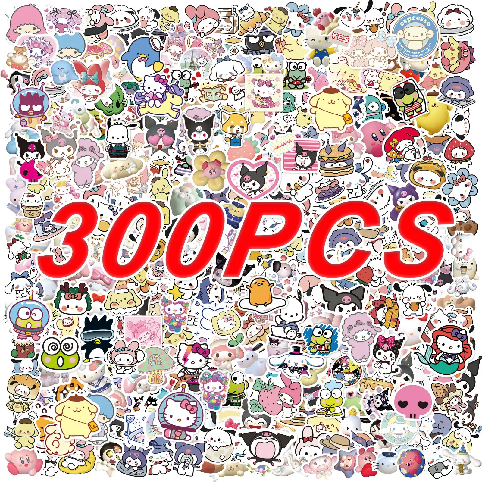 100/300Pcs Kawaii Sanrio Kuromi Stickers Hello Kitty My Melody DIY Laptop Diary Cute Cartoon Waterproof Sticker Decals
100/300Pcs Kawaii Sanrio Kuromi Stickers Hello Kitty My Melody DIY Laptop Diary Cute Cartoon Waterproof Sticker Decals