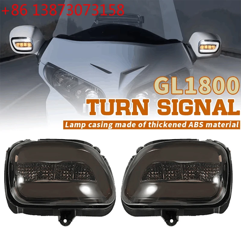 Clear/ Smoke Motorcycle LED Front Side Turn Signal Indicator Lights for Honda Goldwing GL1800 F6B 2001-2017
Clear/ Smoke Motorcycle LED Front Side Turn Signal Indicator Lights for Honda Goldwing GL1800 F6B 2001-2017