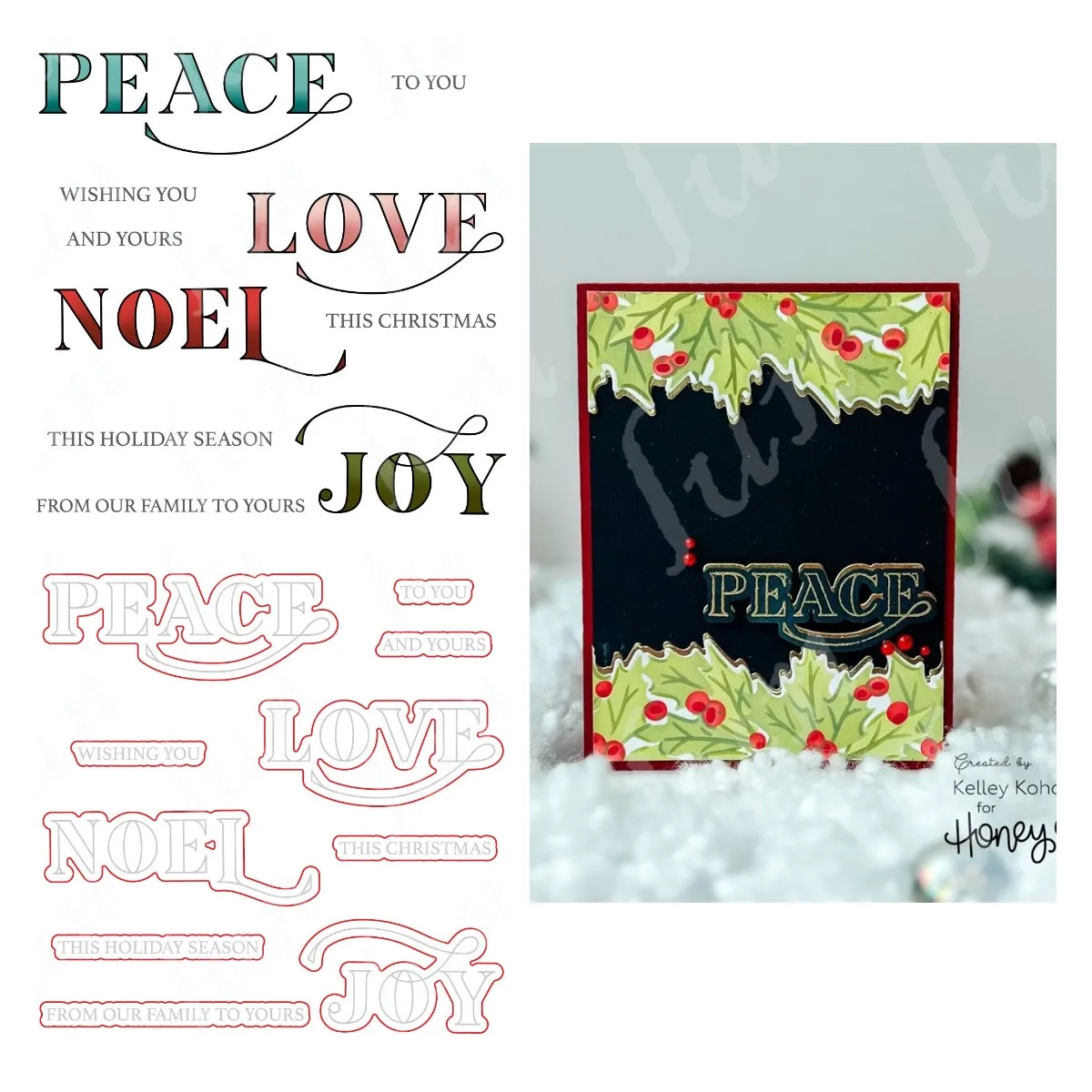 Peace Love Joy Sentiment Clear Stamps and Metal Cutting Dies Stencil DIY Scrapbooking Decoration Stencil Embossing Template
Peace Love Joy Sentiment Clear Stamps and Metal Cutting Dies Stencil DIY Scrapbooking Decoration Stencil Embossing Template
