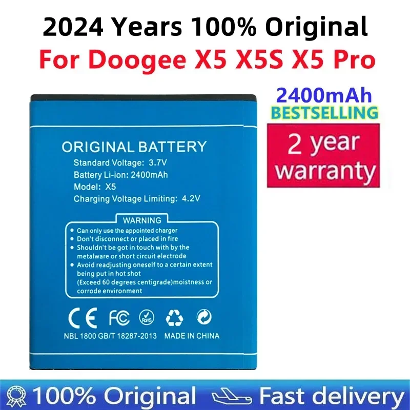 2024 Years 100%Original Mobile Phone Battery For Doogee X5 X5S X5 Pro High Quality Replacement Battery
2024 Years 100%Original Mobile Phone Battery For Doogee X5 X5S X5 Pro High Quality Replacement Battery
