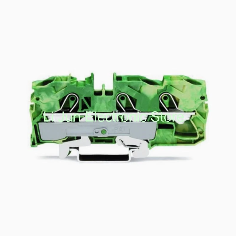 10piece 2010-1307 Three-wire protective grounding terminal block rail-mounted spring connector 10 square meters
10piece 2010-1307 Three-wire protective grounding terminal block rail-mounted spring connector 10 square meters