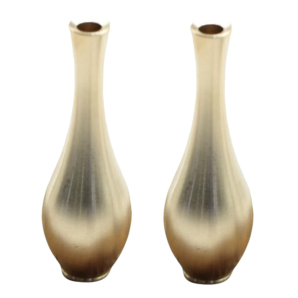 2 Pcs Mini Copper Vase Home Decor Elegant Simple Lines High Quality Materials Easy Clean Unique Charm Brass Flower Vase Desktop
2 Pcs Mini Copper Vase Home Decor Elegant Simple Lines High Quality Materials Easy Clean Unique Charm Brass Flower Vase Desktop