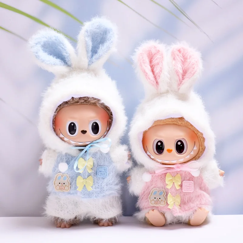 17 см милая одежда Labubu, роскошный комплект платьев, мини-плюшевая кукла Labubu, дизайнерская одежда с кроликом, аксессуары для девочек с героями мультфильмов на заказ
17 см милая одежда Labubu, роскошный комплект платьев, мини-плюшевая кукла Labubu, дизайнерская одежда с кроликом, аксессуары для девочек с героями мультфильмов на заказ