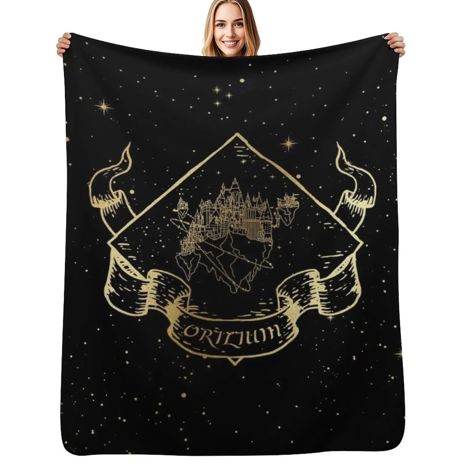 Orilium in Black Throw Blanket All Season Soft Lightweight Blanket for Home
Orilium in Black Throw Blanket All Season Soft Lightweight Blanket for Home