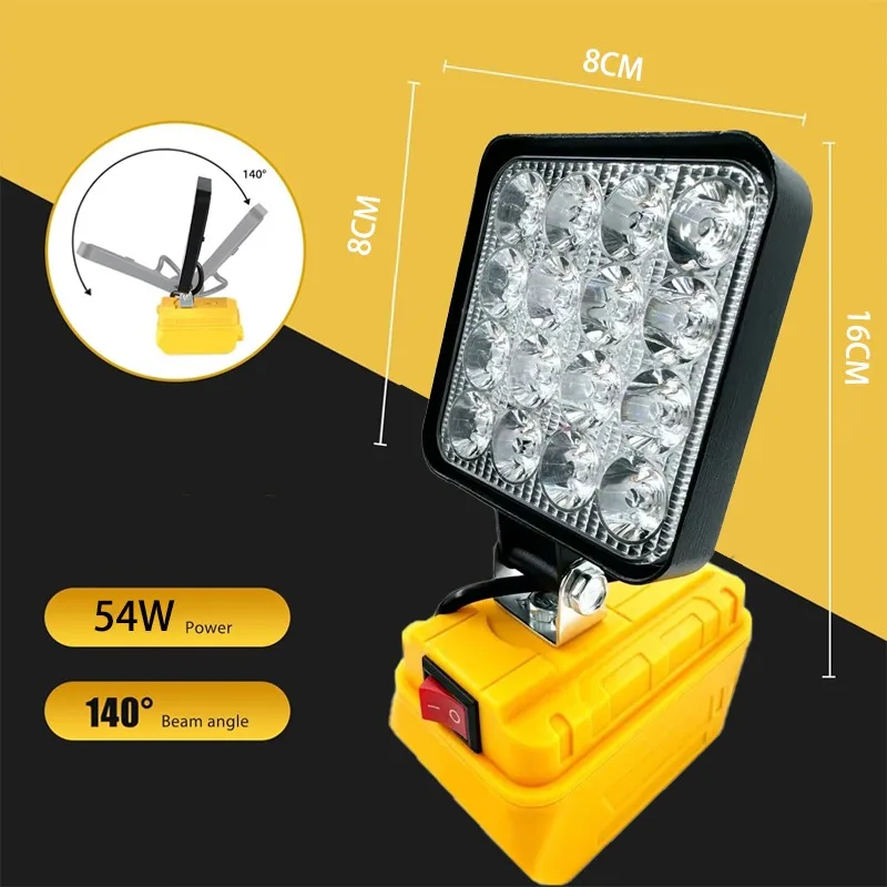 For dewalt lamp Portable flashlight for Dewalt 14.4V-20V Li-ion Battery Cordless led Work Floodlight Camping lamp Emergency
For dewalt lamp Portable flashlight for Dewalt 14.4V-20V Li-ion Battery Cordless led Work Floodlight Camping lamp Emergency