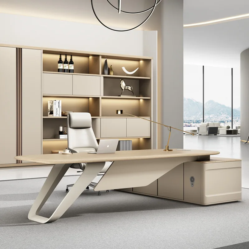 Стол Boss Комбинация стола и стула Boss Простой современный легкий роскошный высокий смысл
Стол Boss Комбинация стола и стула Boss Простой современный легкий роскошный высокий смысл