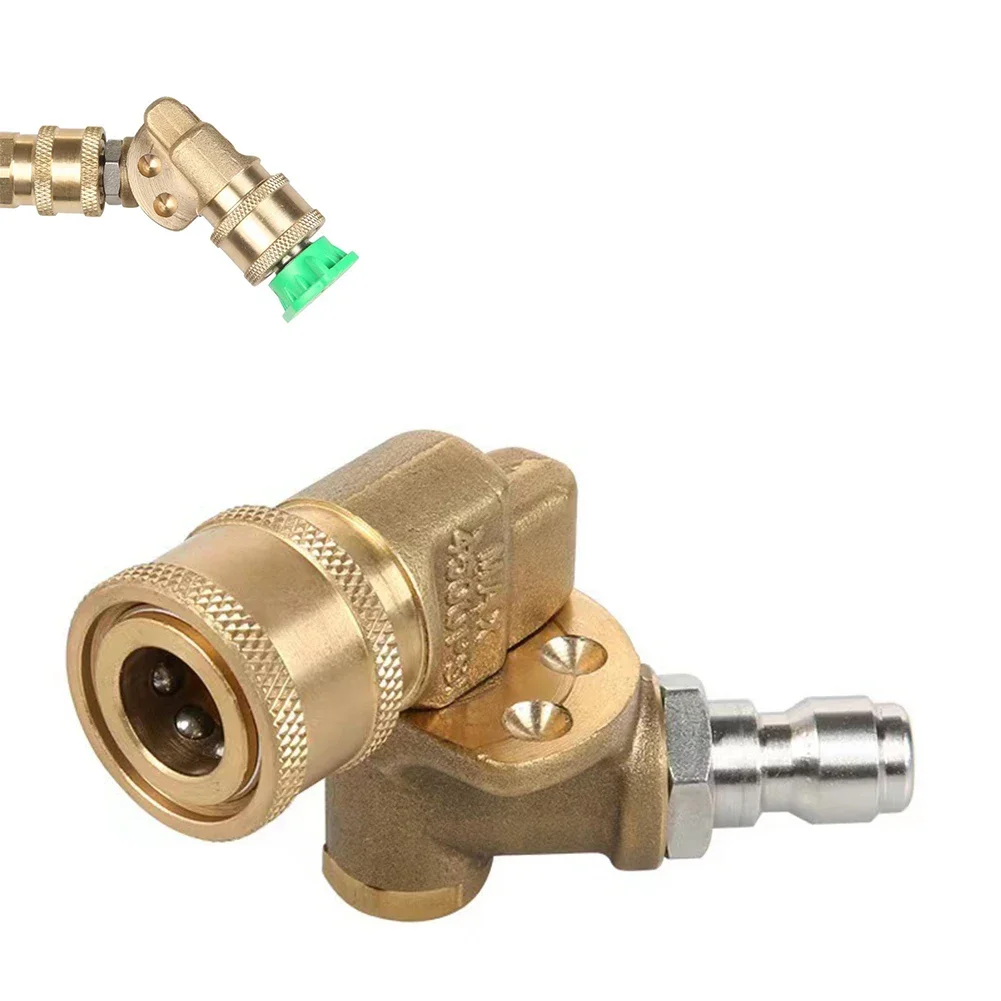 Pressure Washer Nozzle Adapter High Pressure Cleaning Machine Nozzle Adapter 1/4" Quick Disconnect 180° Adjustable
Pressure Washer Nozzle Adapter High Pressure Cleaning Machine Nozzle Adapter 1/4" Quick Disconnect 180° Adjustable