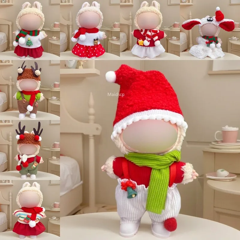 Cute Mini Plush Doll'S Clothes Outfit Accessories for 17cm Labubu Doll Christmas Elk Costume Accessories Gift(no Doll No Shoes)
Cute Mini Plush Doll'S Clothes Outfit Accessories for 17cm Labubu Doll Christmas Elk Costume Accessories Gift(no Doll No Shoes)
