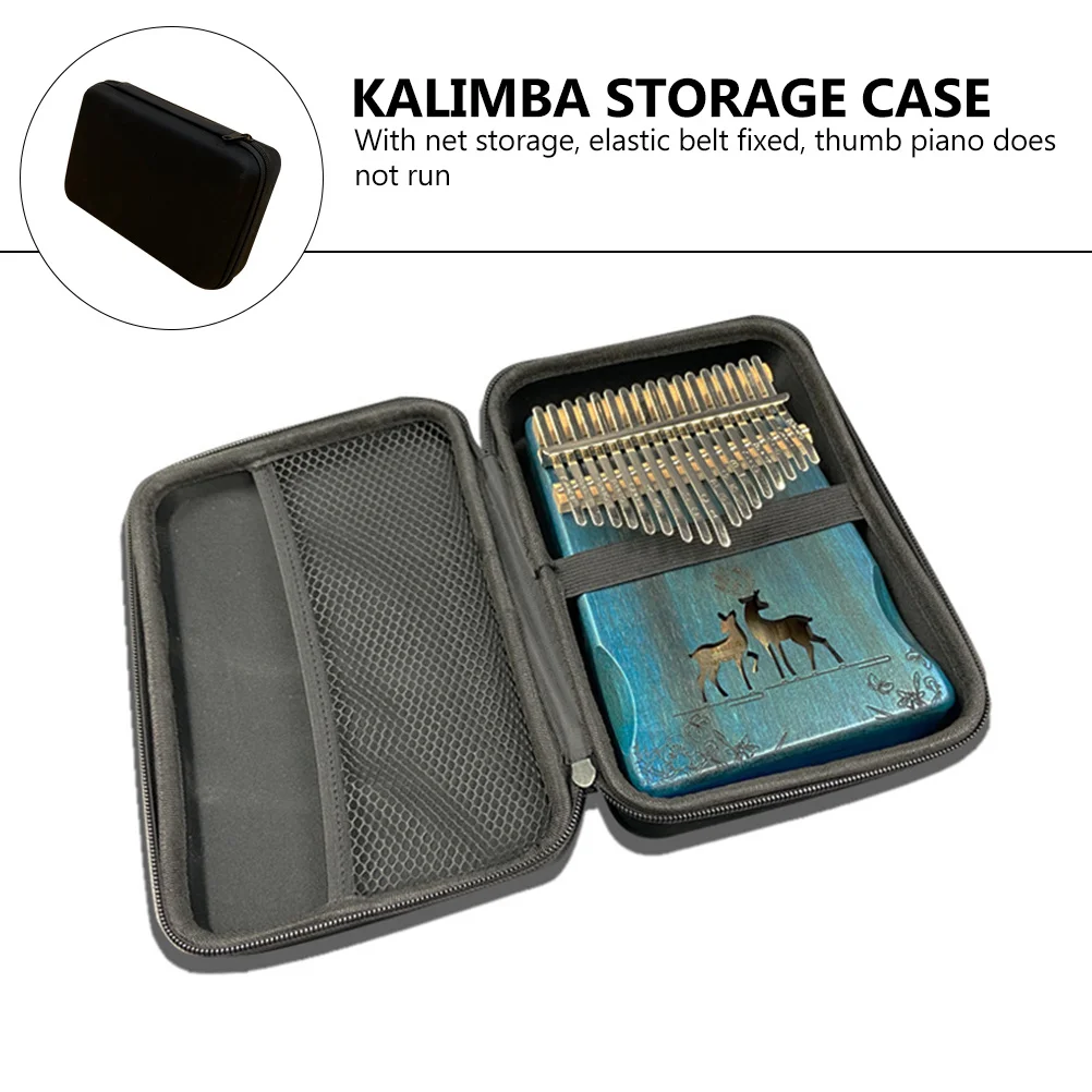 Thumb Piano Storage -Tone Eva and Oxford Material Waterproof Protective Case Compact Lightweight for Travel Performance