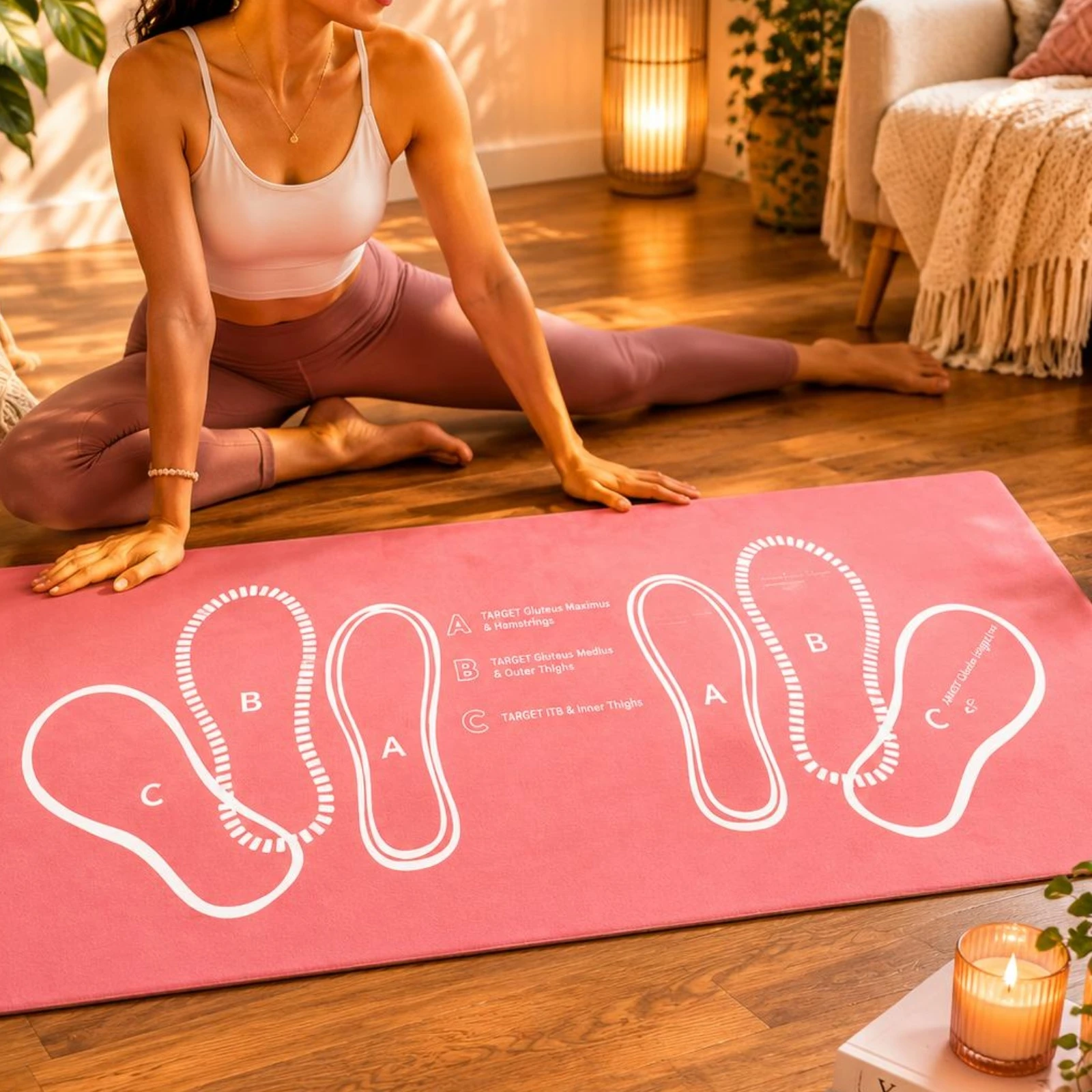 Squat Stance Mat Rubber Backing Squat Training Mat Fitness Gear Printed Markings Diatom Mud Surface
Squat Stance Mat Rubber Backing Squat Training Mat Fitness Gear Printed Markings Diatom Mud Surface