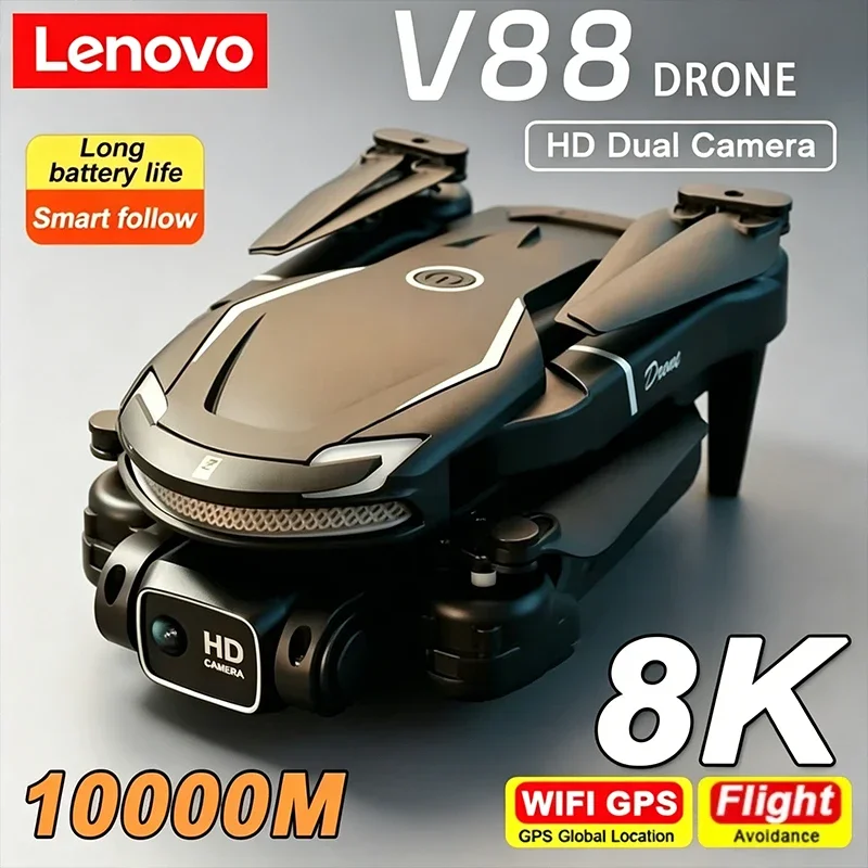 Lenovo V88 Drone 8K 5G Professional HD Dual Camera Aerial Photography 15000M Remote Control Folding Quadcopter for 2026
Lenovo V88 Drone 8K 5G Professional HD Dual Camera Aerial Photography 15000M Remote Control Folding Quadcopter for 2026