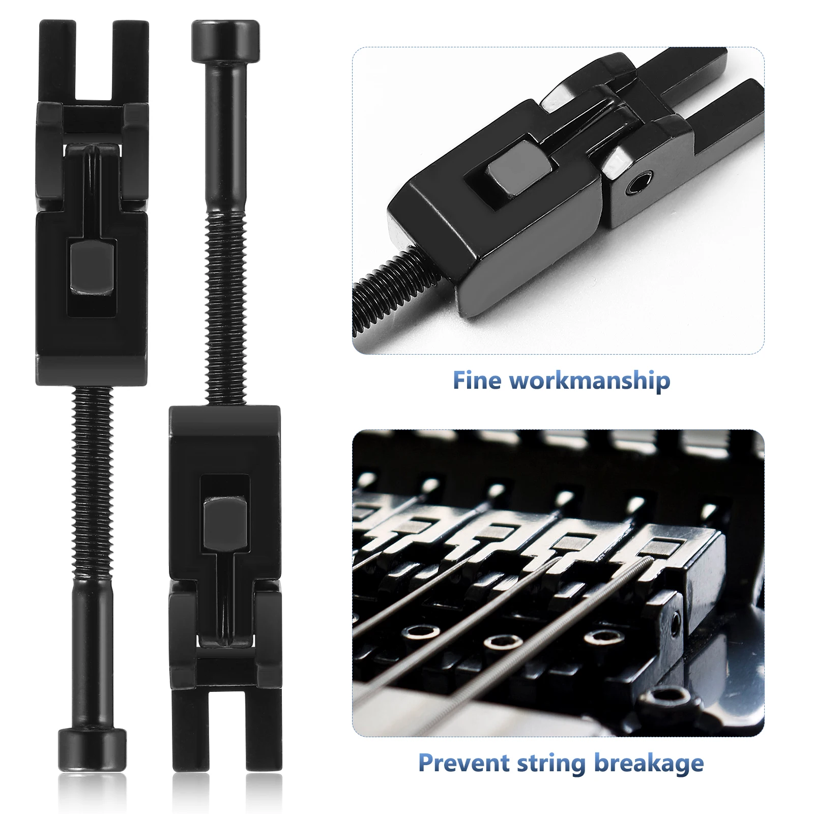 Double Saddle Set Tremolo Bridge Saddles Electric Guitar Locking System Durable Metal Prevent Breakage Improve Tone Sustain
Double Saddle Set Tremolo Bridge Saddles Electric Guitar Locking System Durable Metal Prevent Breakage Improve Tone Sustain