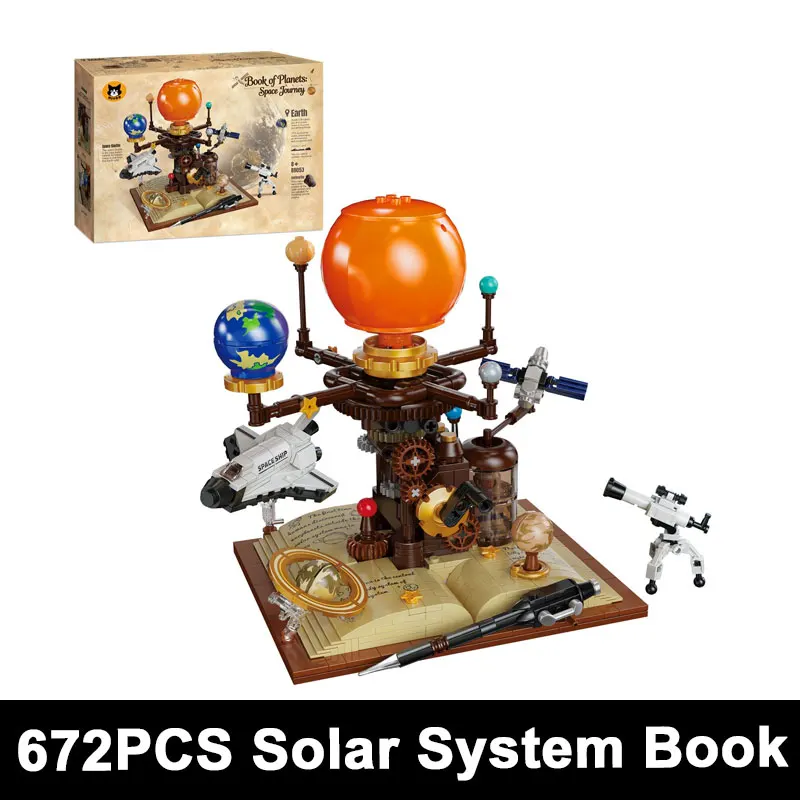 672PCS Book of Planets Space Journey Building Blocks Solar System Desktop Decoration Celestial Bricks Educational Toy Adult Gift
672PCS Book of Planets Space Journey Building Blocks Solar System Desktop Decoration Celestial Bricks Educational Toy Adult Gift
