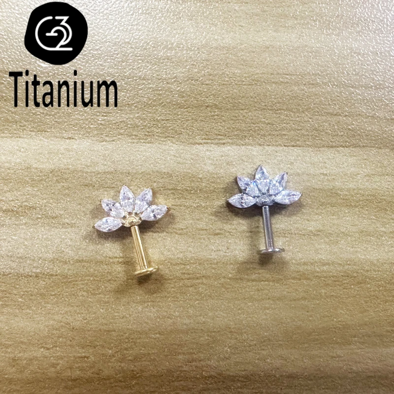 F136 Titanium Ear Helix Piercing Studs Internal Thread Labret Lip Ring CZ Tragus Cartilage Lobe Daith Earrings Body Jewelry 16G
F136 Titanium Ear Helix Piercing Studs Internal Thread Labret Lip Ring CZ Tragus Cartilage Lobe Daith Earrings Body Jewelry 16G