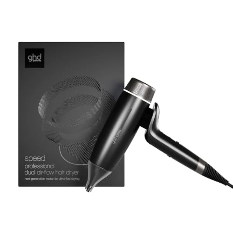 Speed Ionic Hair Dryer for salon-style blow drying lightweight, ceramic-coated, black; fast drying with ionic technology to pre
Speed Ionic Hair Dryer for salon-style blow drying lightweight, ceramic-coated, black; fast drying with ionic technology to pre
