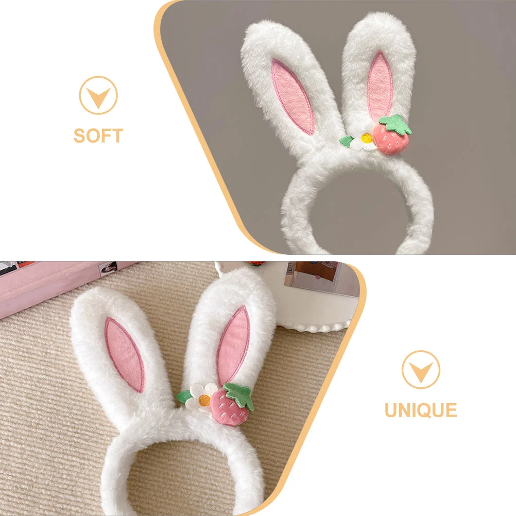 Rabbit Ear Headband Headbands For Girls Bunny Stuffed Animal Strawberry Ears Headdress Plush Accessory Festival Miss
Rabbit Ear Headband Headbands For Girls Bunny Stuffed Animal Strawberry Ears Headdress Plush Accessory Festival Miss