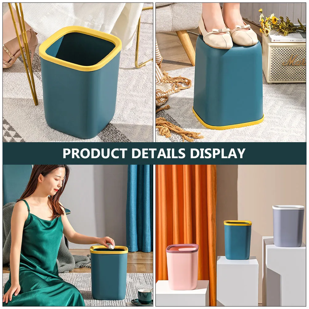 2pcs Trash Can Plastic Kitchen Office Small Lid Premium Material Home Use Storage Container Garbage Bin
2pcs Trash Can Plastic Kitchen Office Small Lid Premium Material Home Use Storage Container Garbage Bin