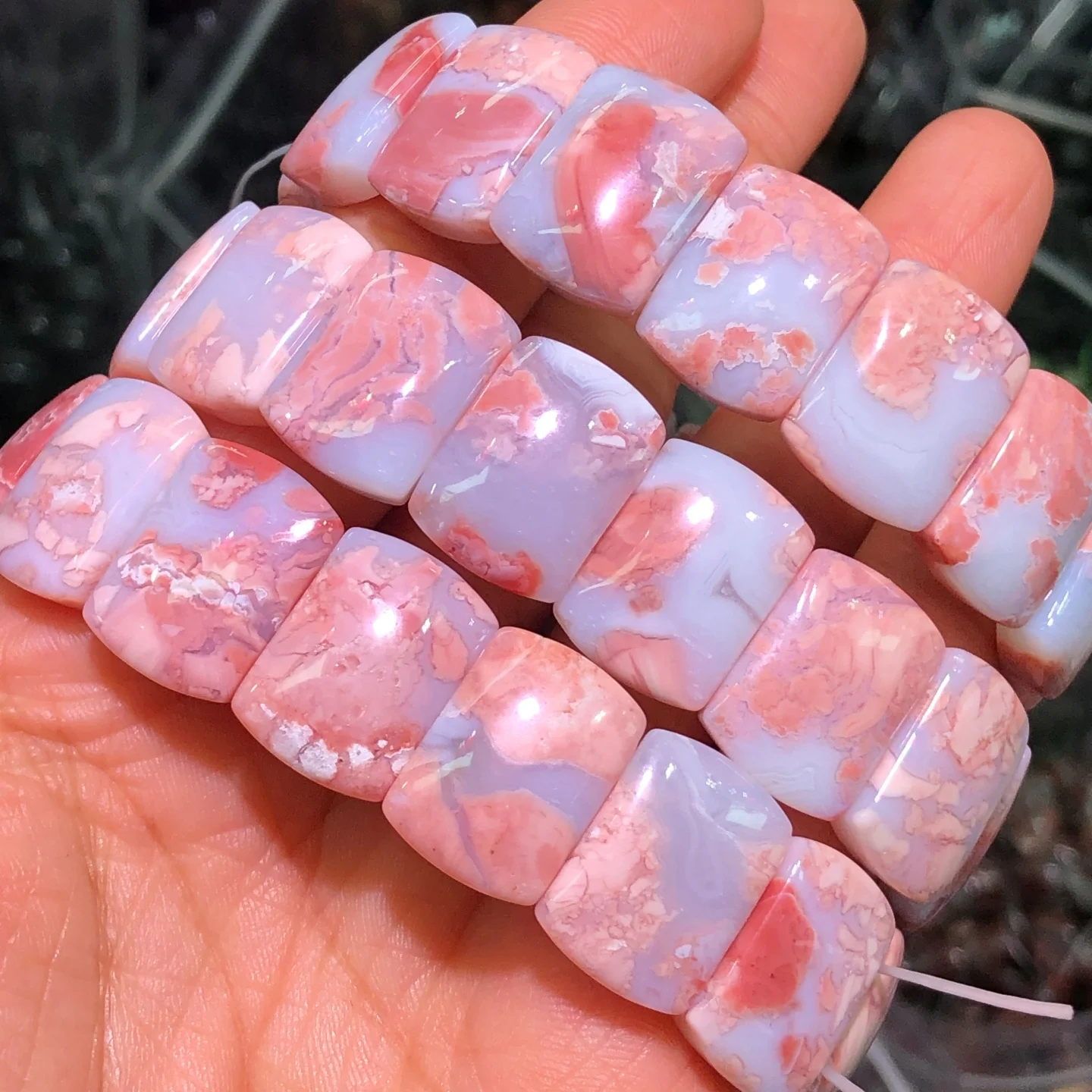 1 шт., браслет из натурального розового агата, 13x18 мм, прямоугольные бусины, камень для исцеления Рейки, модные ювелирные изделия, подарок для женщин и мужчин
1 шт., браслет из натурального розового агата, 13x18 мм, прямоугольные бусины, камень для исцеления Рейки, модные ювелирные изделия, подарок для женщин и мужчин